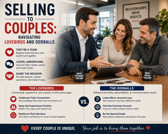 Selling to Couples: Navigating Lovebirds and Oddballs