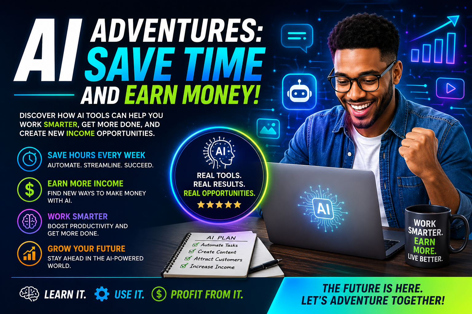 AI Adventures: Save Time and Earn Money!