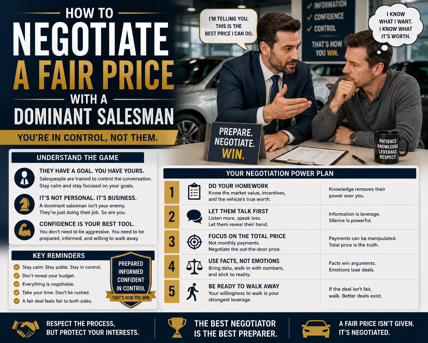 How to Negotiate a Fair Price With a Dominant Salesman