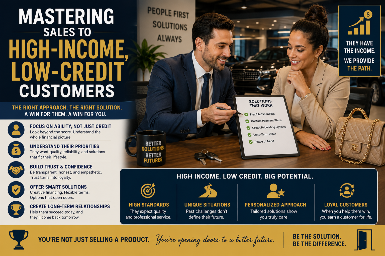 Mastering Sales to High-Income, Low-Credit Customers