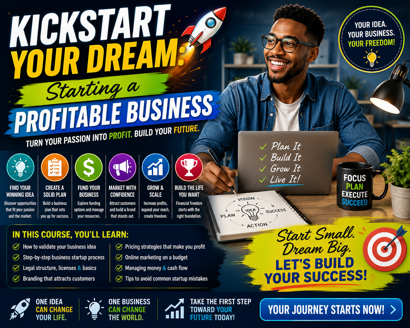 Kickstart Your Dream: Starting a Profitable Business