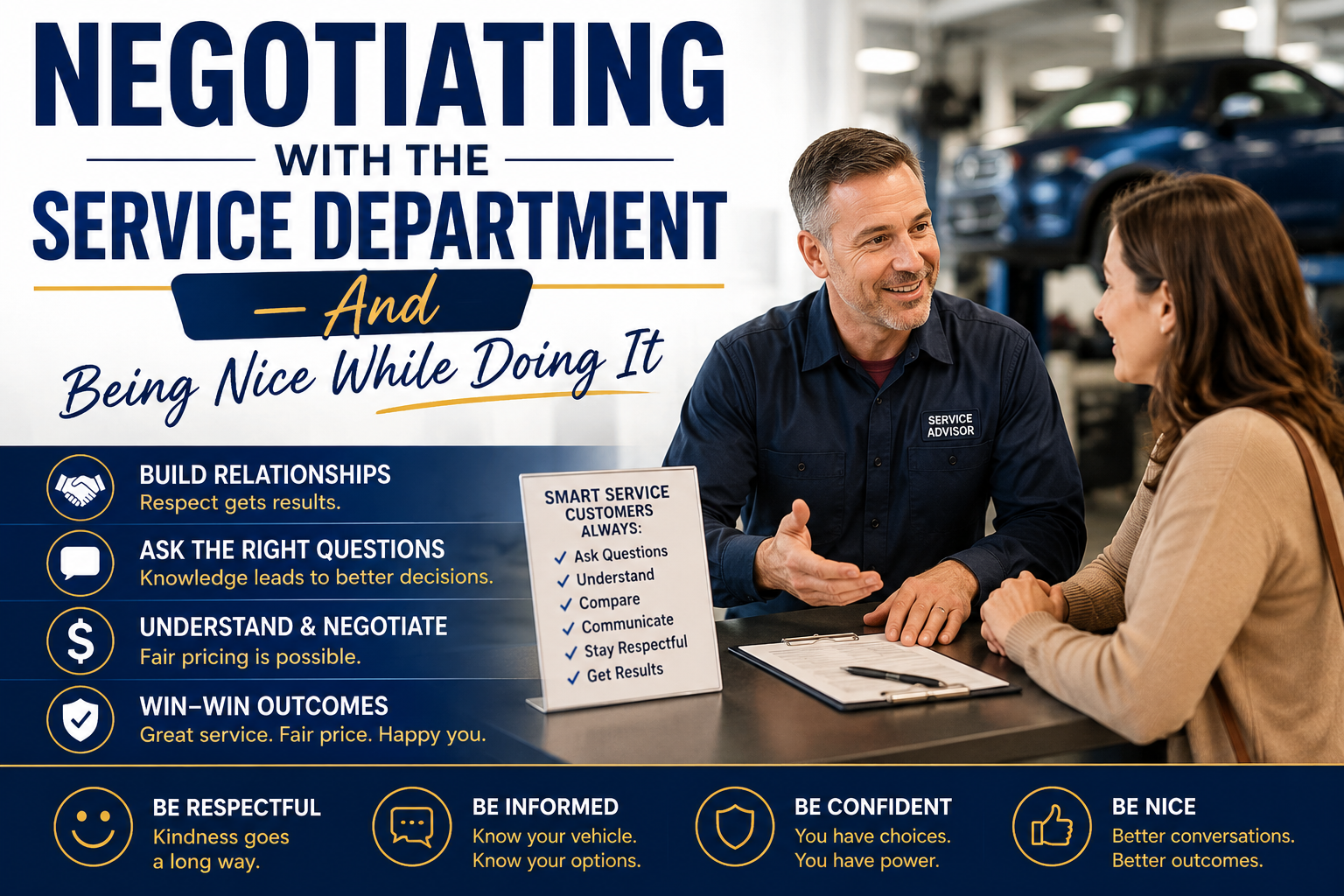 Negotiating With the Service Department — And Being Nice While Doing It